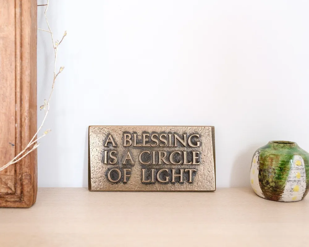 Wild Goose Studio A Blessing is a Circle of Light Plaque- Wall Decor|Home Accents