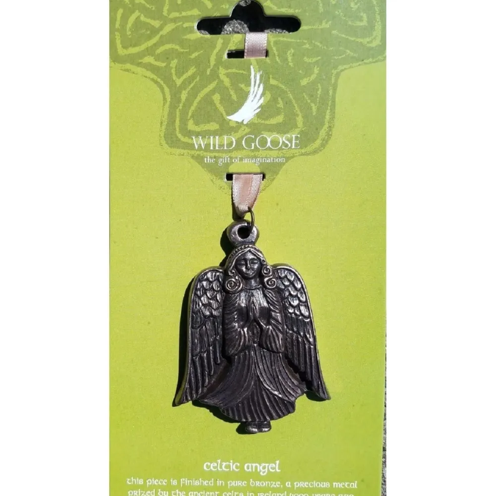 Wild Goose Studio Celtic Angel Ornament- Wild Goose Bronzes