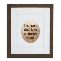 Wild Goose Studio The Heart That Loves is Always Young (Framed)- Wall Decor|Wild Goose Bronzes