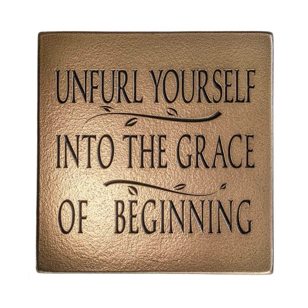 Wild Goose Studio Unfurl Yourself Plaque- Wall Decor|Wild Goose Bronzes