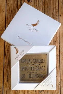 Wild Goose Studio Unfurl Yourself Plaque- Wall Decor|Wild Goose Bronzes