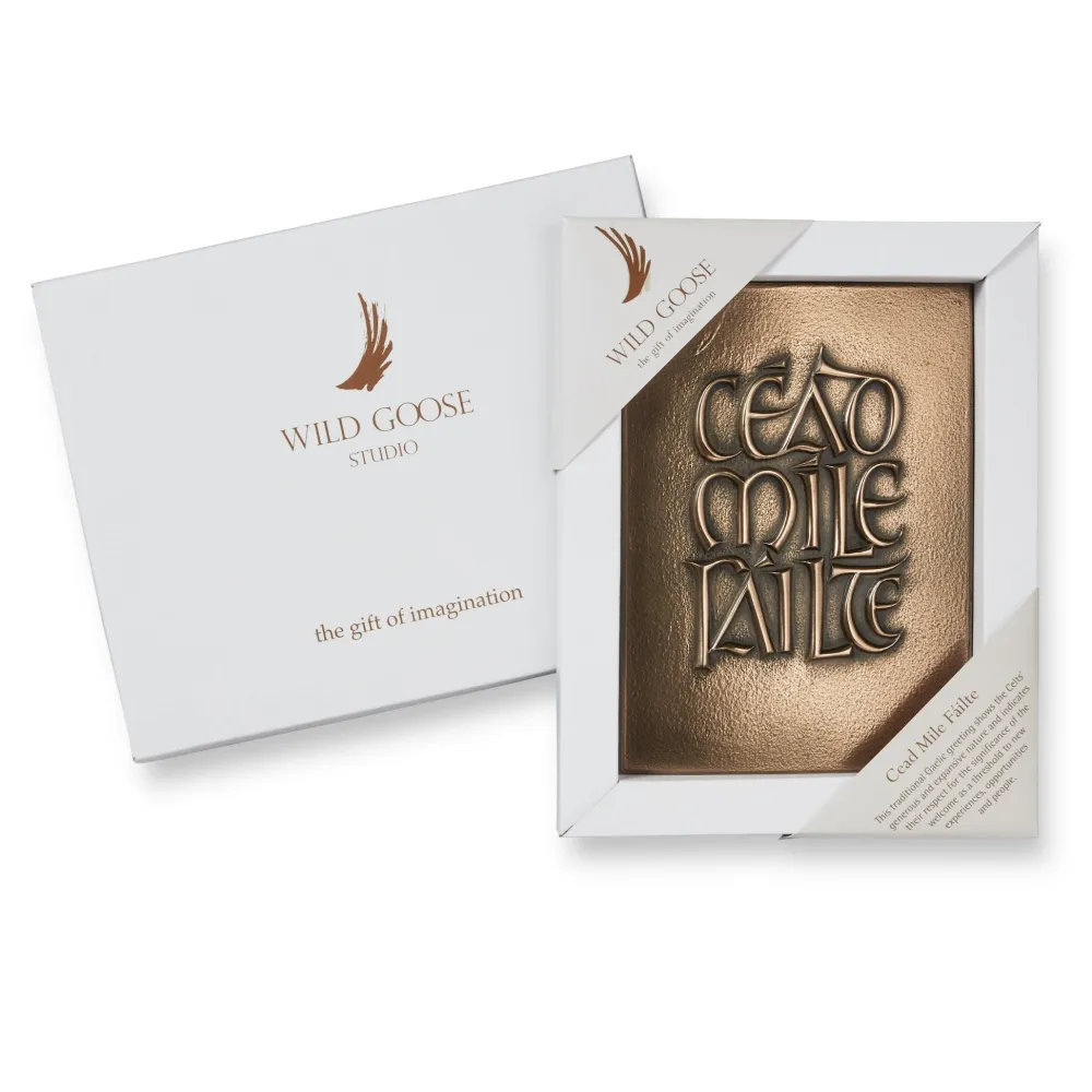 Wild Goose Studio Wild Goose Cead Mile Failte Plaque- Wall Decor|Wild Goose Bronzes