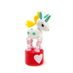 Wooden Wobbly Magic Unicorn Press-Ups- Toys