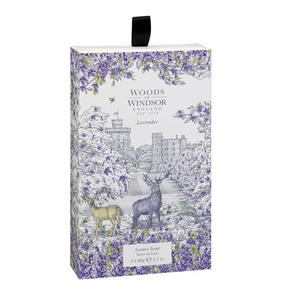 Woods of Windsor Lavender Luxury Soap Set- Bar Soaps