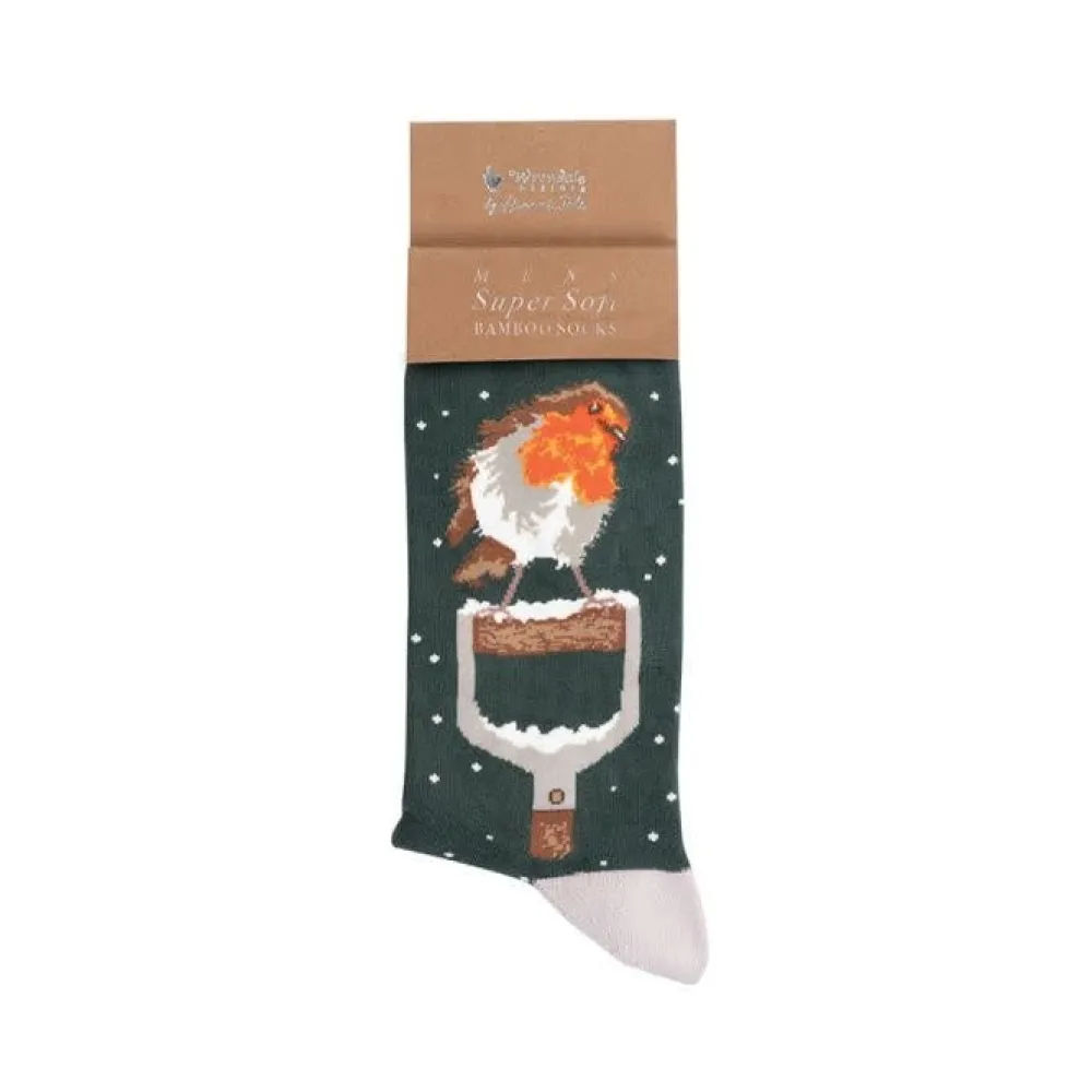 Wrendale 'A Little Red' Robin Men's Socks- Socks