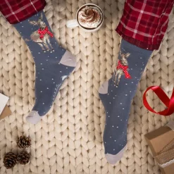 Wrendale 'All Wrapped Up' Donkey Men's Socks- Socks