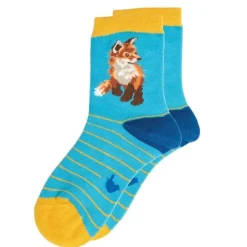 Wrendale 'Born to be Wild' Fox Children's Socks- Childrenswear