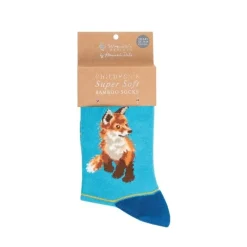Wrendale 'Born to be Wild' Fox Children's Socks- Childrenswear