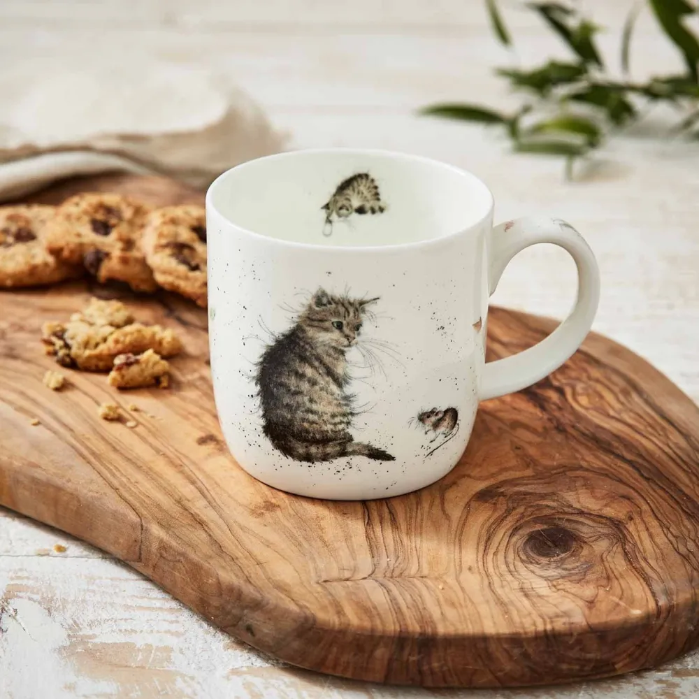 Wrendale Cat & Mouse Large Mug- Assorted Mugs