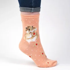 Wrendale 'Diet Starts Tomorrow' Hamster Women's Socks- Socks