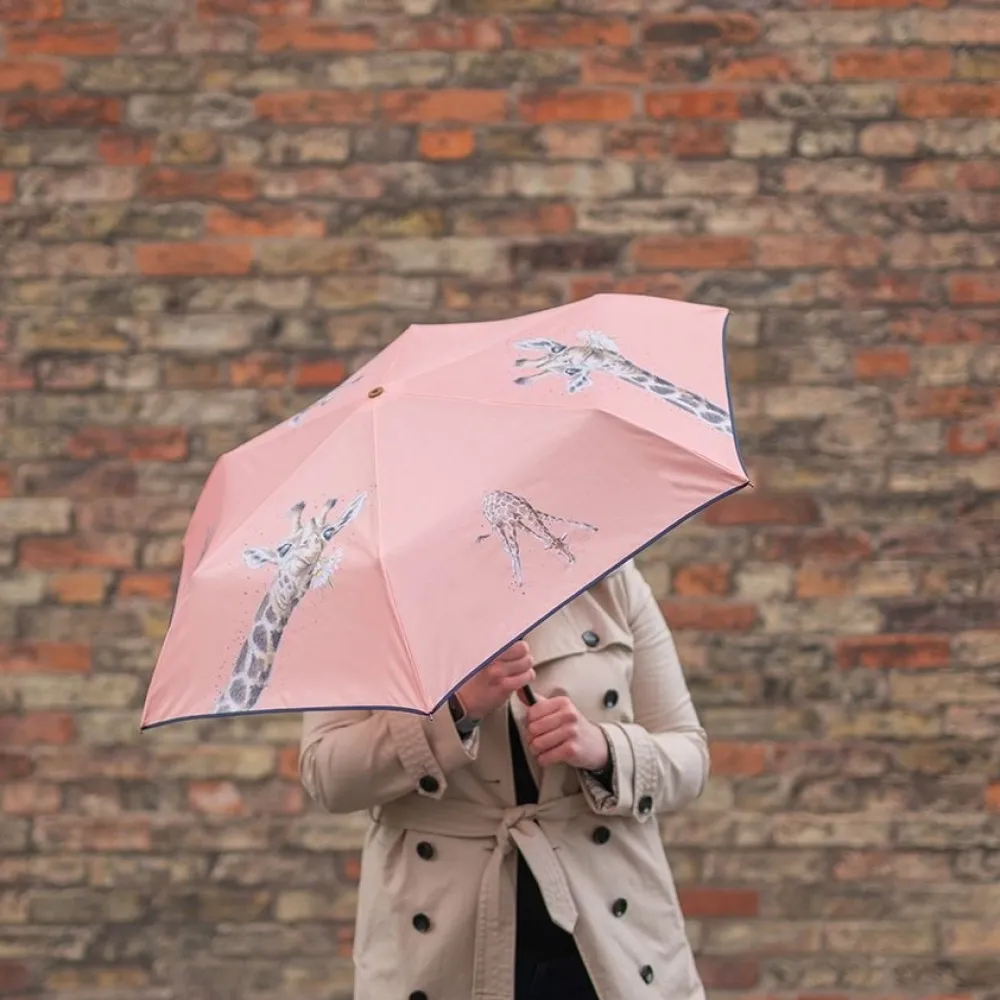 Wrendale Flowers Giraffe Umbrella- Rainwear & Umbrellas