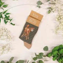 Wrendale 'Flutterly Fabulous' Cow Women's Socks- Socks
