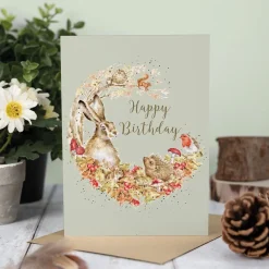 Wrendale 'Fungi Foray' Woodland Animal Birthday Card- Greeting Cards