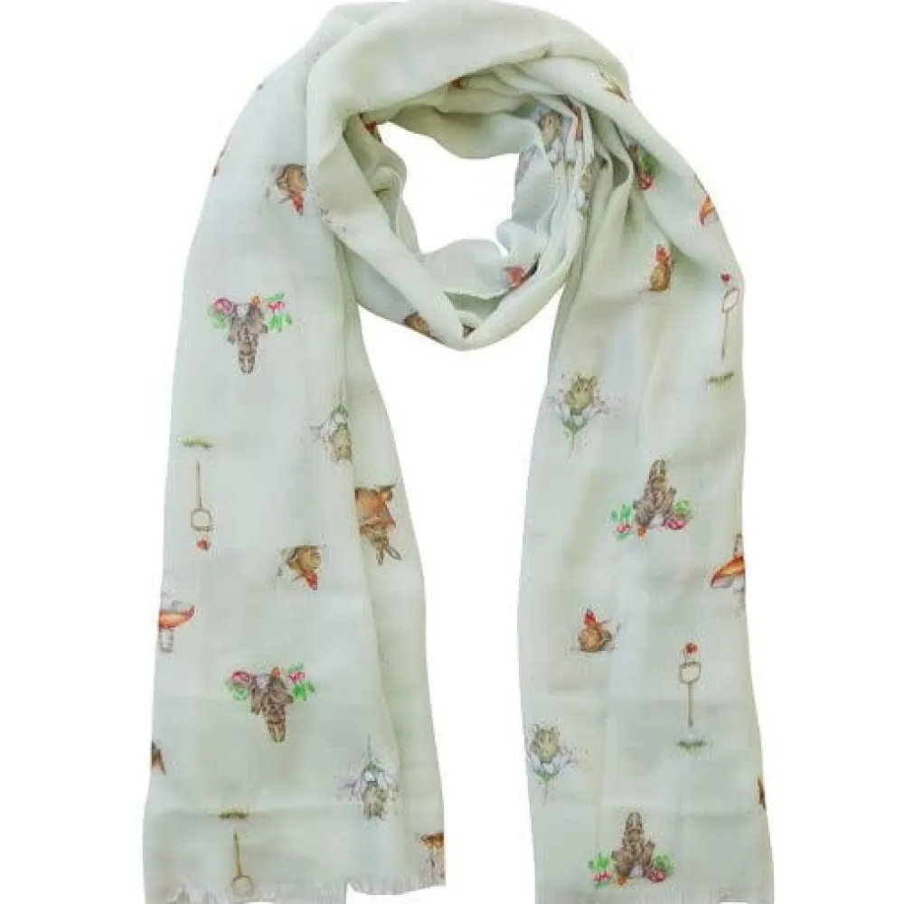 Wrendale Garden Friends Scarf- Scarves & Wraps