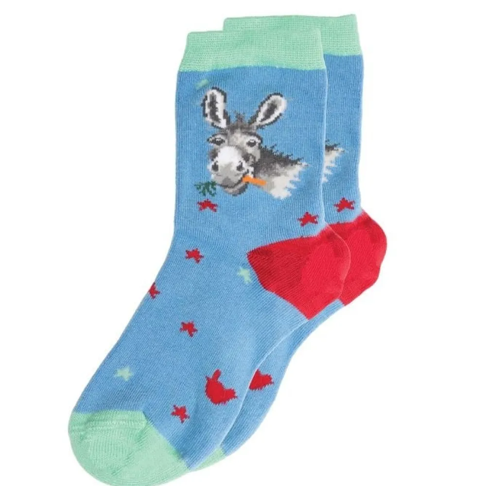 Wrendale 'Gentle Jack' Donkey Children's Socks- Childrenswear