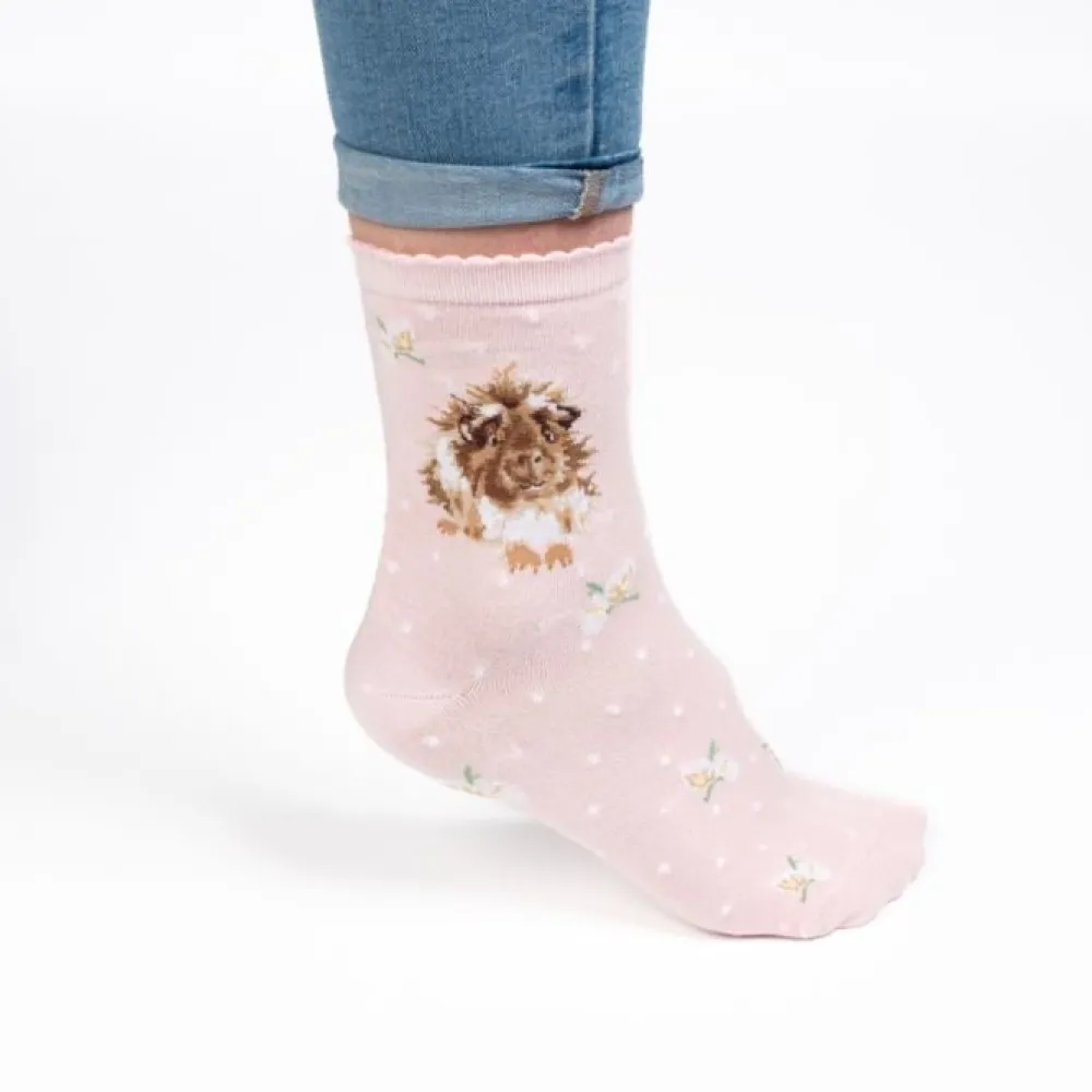 Wrendale 'Grinny Pig' Guinea Pig Women's Socks- Socks