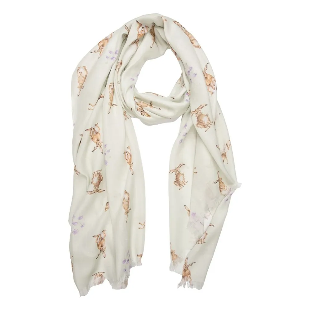 Wrendale 'Hare-brained' Hare Scarf- Scarves & Wraps