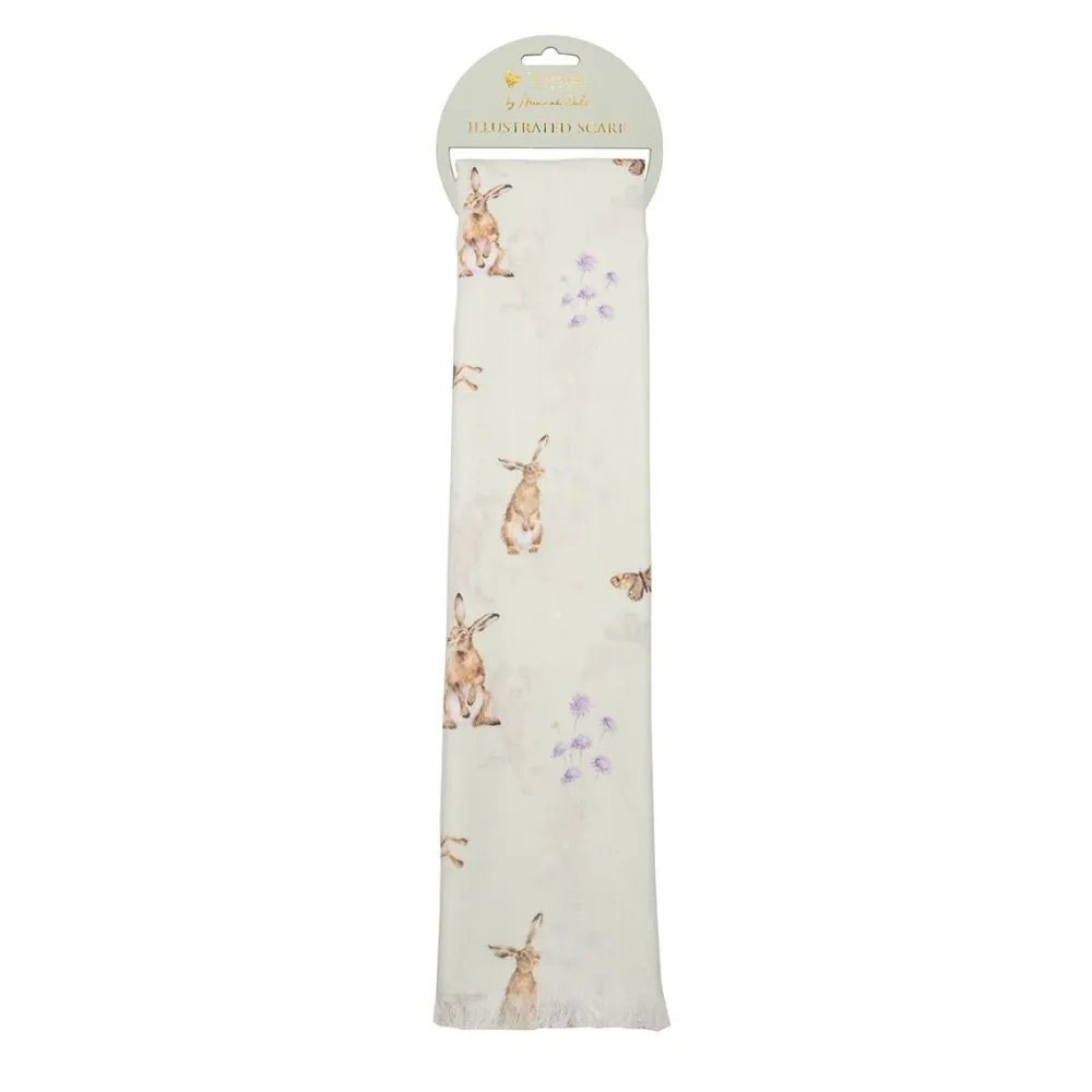 Wrendale 'Hare-brained' Hare Scarf- Scarves & Wraps