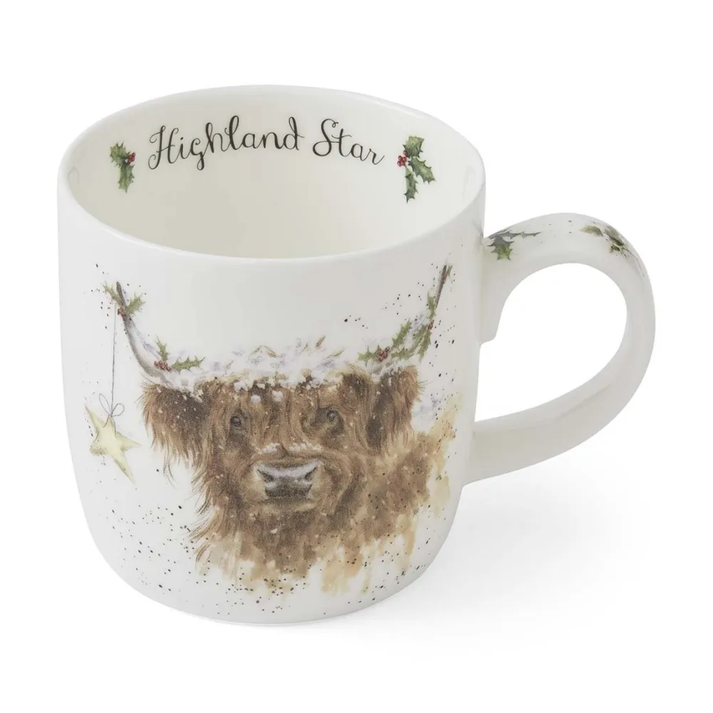 Wrendale Highland Star Cow Small Mug- Assorted Mugs
