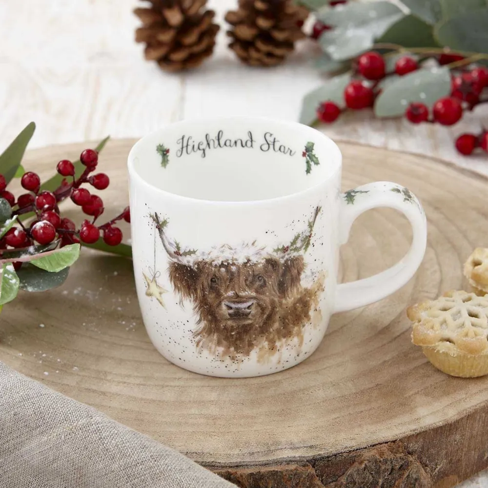 Wrendale Highland Star Cow Small Mug- Assorted Mugs