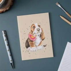Wrendale Just for You Basset Hound Small Notebook- Journals & Other Stationery