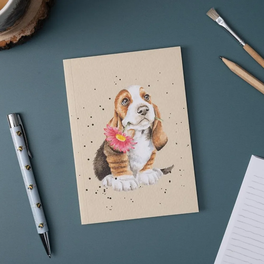 Wrendale Just for You Basset Hound Small Notebook- Journals & Other Stationery