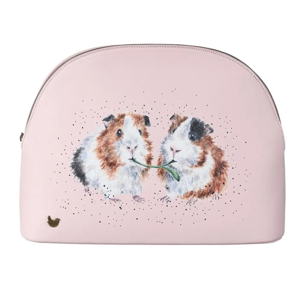 Wrendale Lettuce be Friends Large Guinea Pig Cosmetic Bag- Bath Accessories