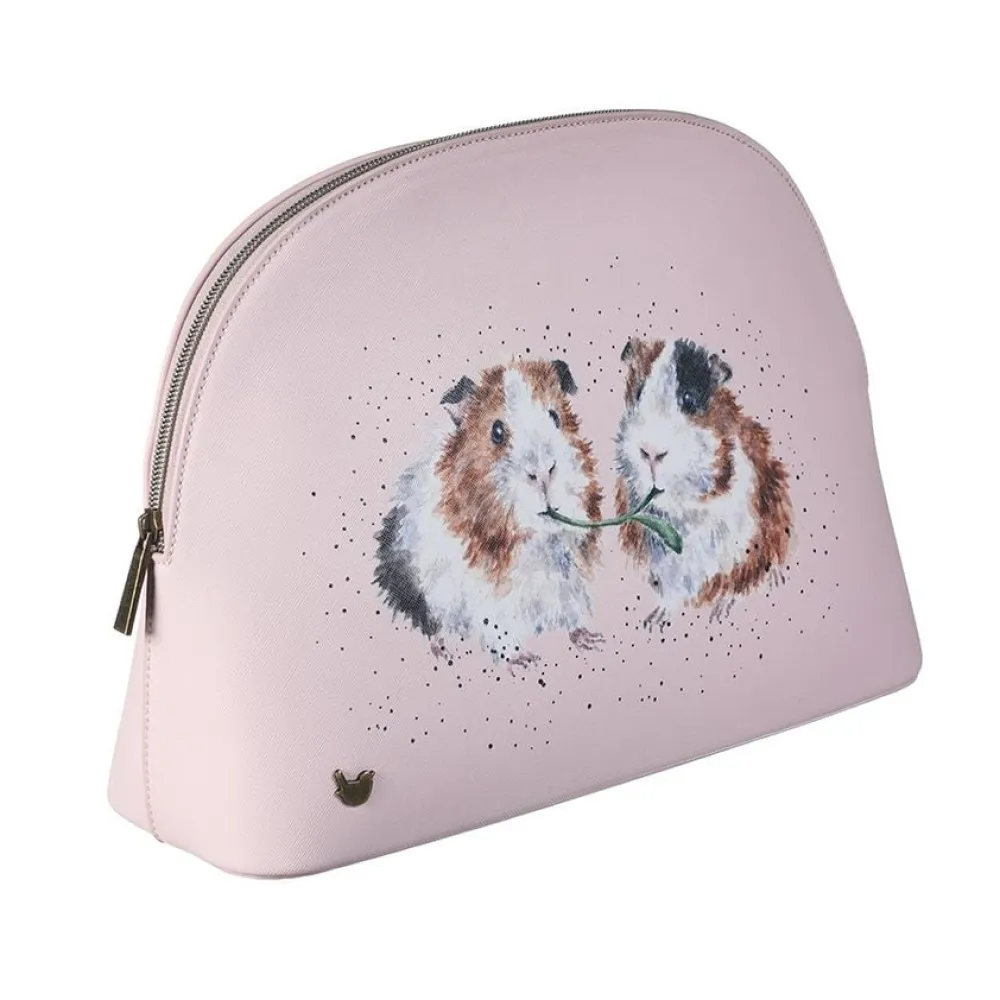 Wrendale Lettuce be Friends Large Guinea Pig Cosmetic Bag- Bath Accessories