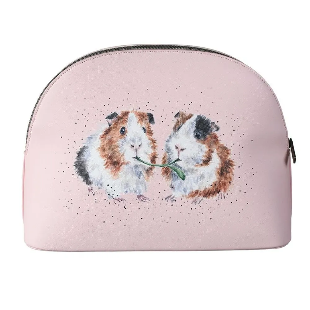 Wrendale Lettuce be Friends Large Guinea Pig Cosmetic Bag- Bath Accessories