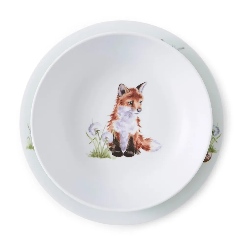 Wrendale Little Wren Child's Plate & Bowl Set- Children's Tabletop