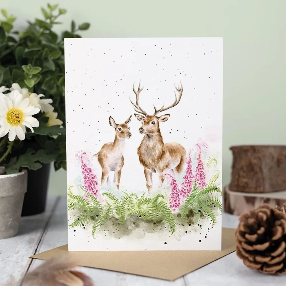 Wrendale 'Lord & Lady' Deer Greeting Card- Greeting Cards