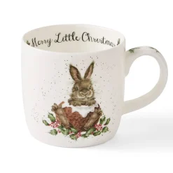Wrendale Merry Little Christmas Bunny Small Mug- Assorted Mugs