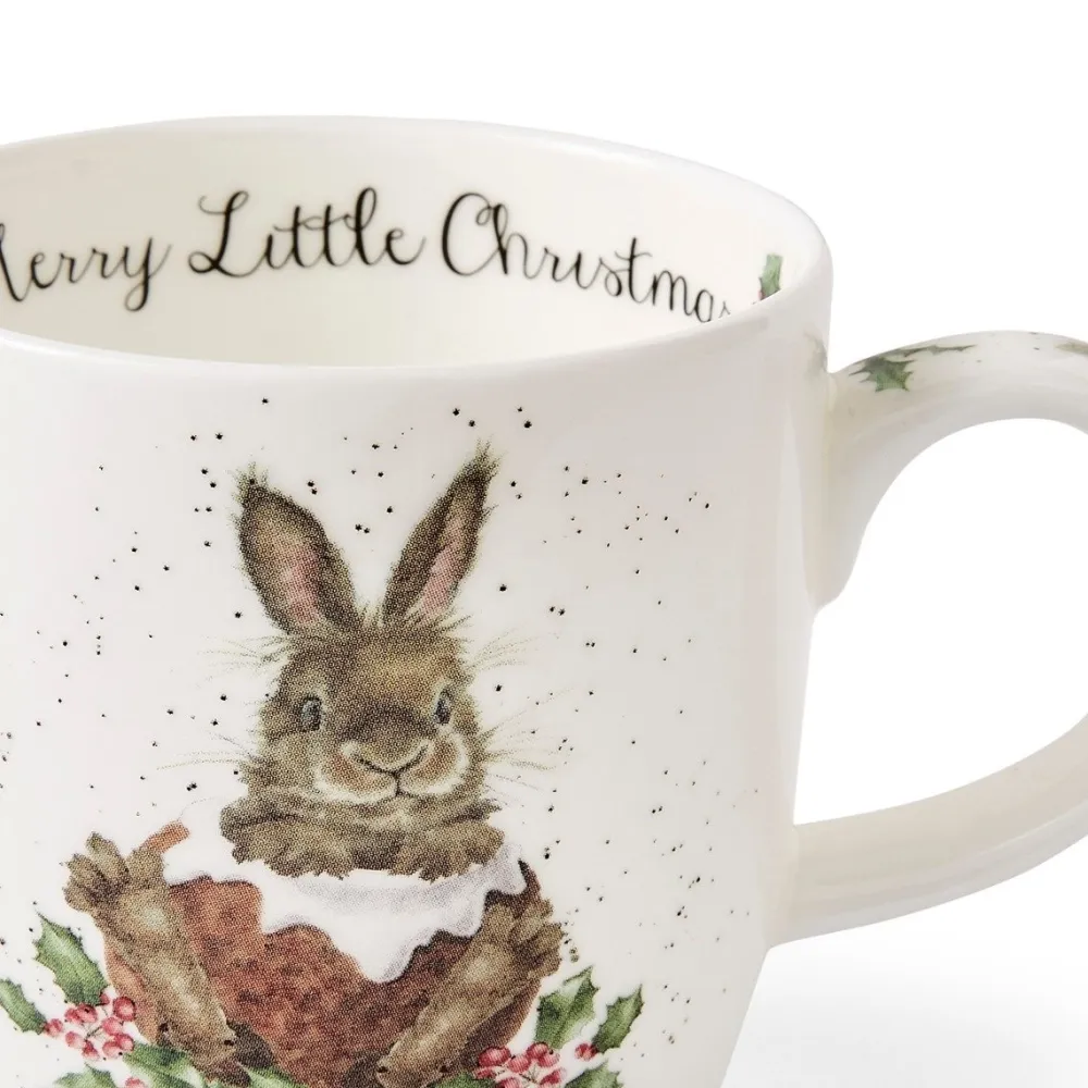 Wrendale Merry Little Christmas Bunny Small Mug- Assorted Mugs