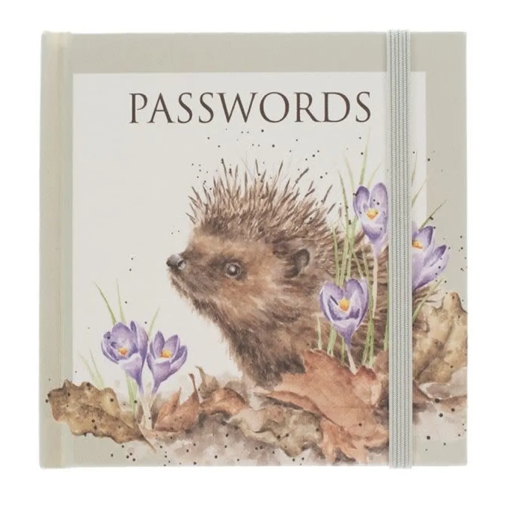 Wrendale New Beginnings Hedgehog Password Book- Journals & Other Stationery