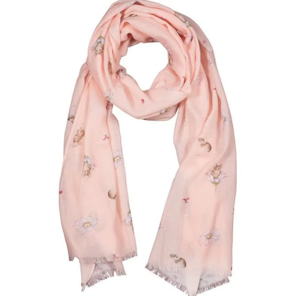 Wrendale 'Oops-a-Daisy' Mouse Scarf- Scarves & Wraps