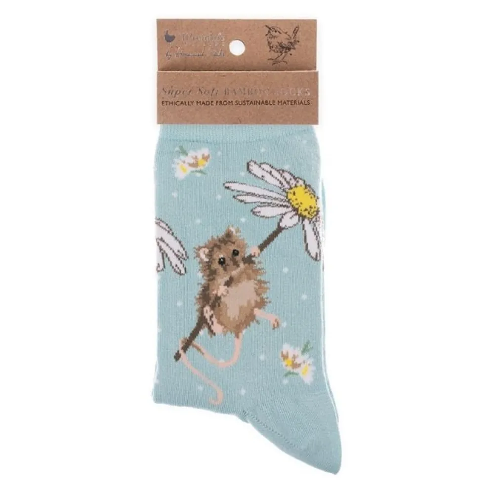 Wrendale 'Oops a Daisy' Mouse Women's Socks- Socks