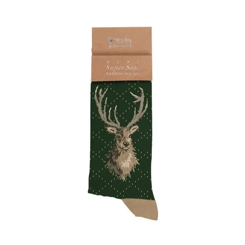 Wrendale 'Portrait of a Stag' Stag Men's Socks- Socks