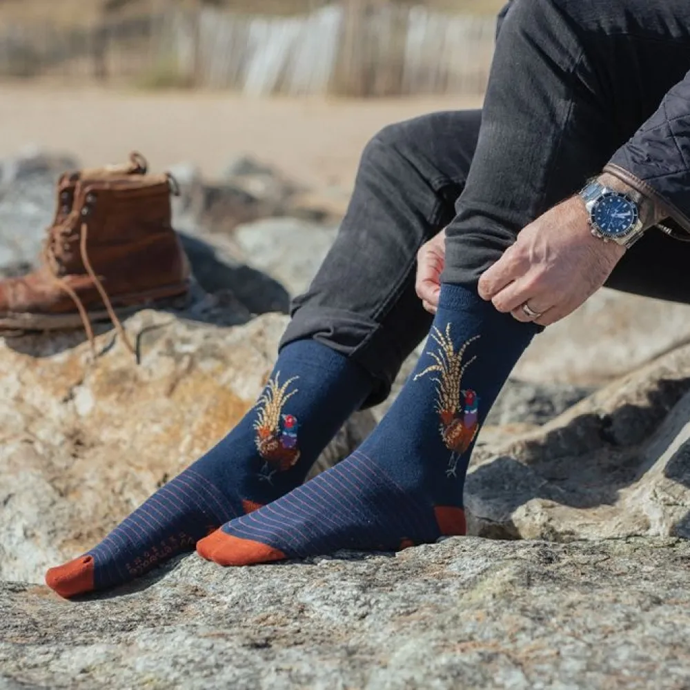 Wrendale 'Ready for My Close Up' Pheasant Men's Socks- Socks