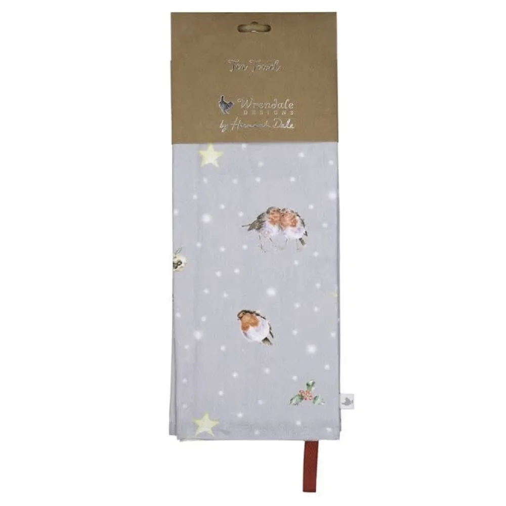 Wrendale Season's Tweetings Robin Dish Towel- Tea Towels