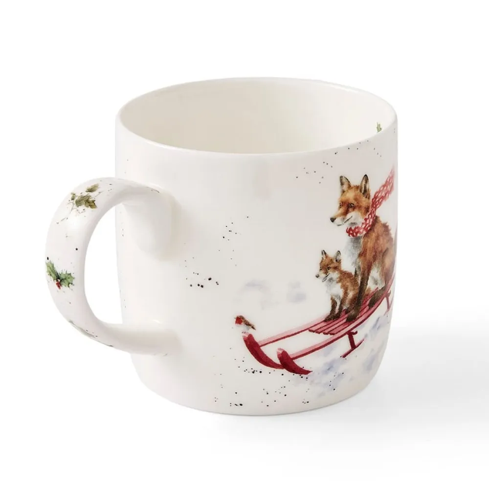 Wrendale Sleigh Ride Fox Small Mug- Assorted Mugs