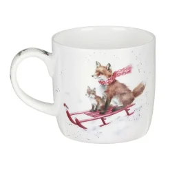 Wrendale Sleigh Ride Fox Small Mug- Assorted Mugs