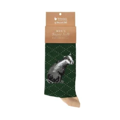 Wrendale 'The Country Gent' Badger Men's Socks- Socks