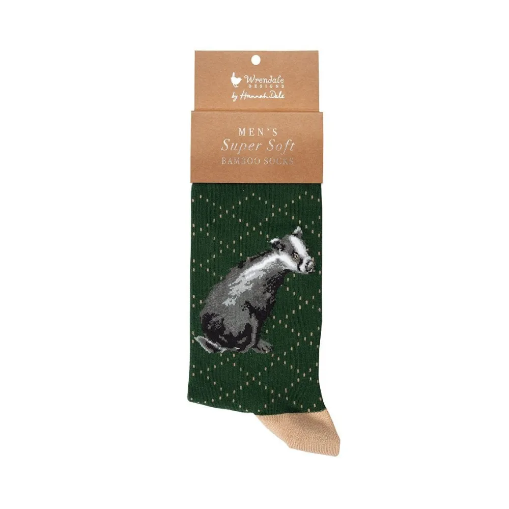 Wrendale 'The Country Gent' Badger Men's Socks- Socks
