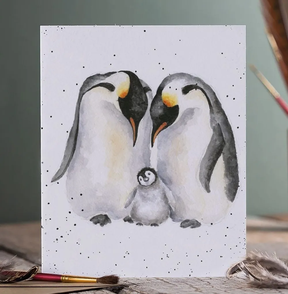 Wrendale 'The Emperor's New Chick' Penguin Greeting Card- Greeting Cards