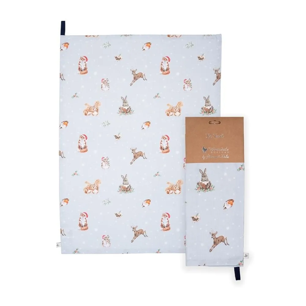 Wrendale 'Winter Woodland' Woodland Animal Dish Towel- Tea Towels