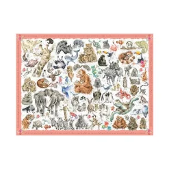 Wrendale Zoology Wild Animal 1000 Piece Puzzle- Games & Puzzles
