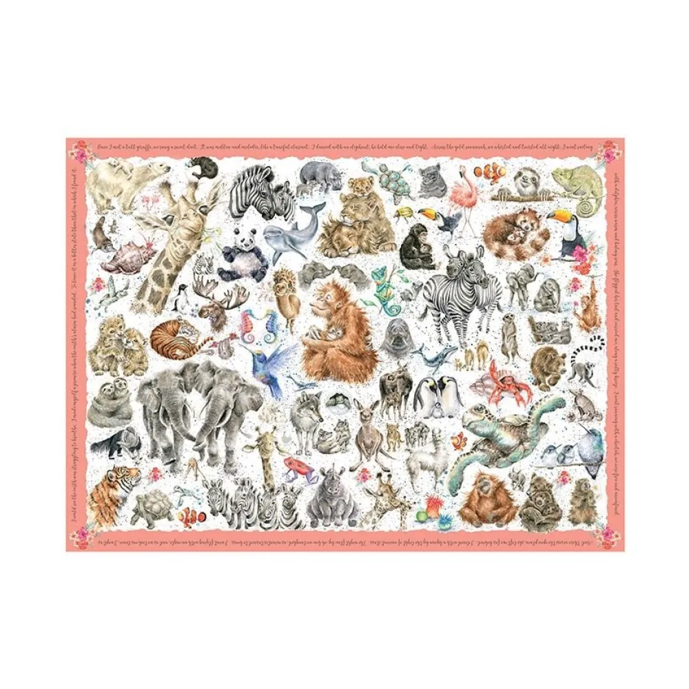 Wrendale Zoology Wild Animal 1000 Piece Puzzle- Games & Puzzles