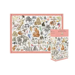 Wrendale Zoology Wild Animal 1000 Piece Puzzle- Games & Puzzles