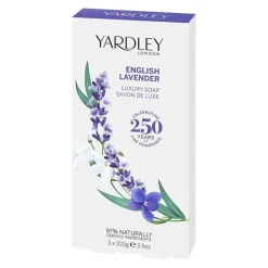 Yardley London English Lavender Luxury Soap Set of 3- Bar Soaps